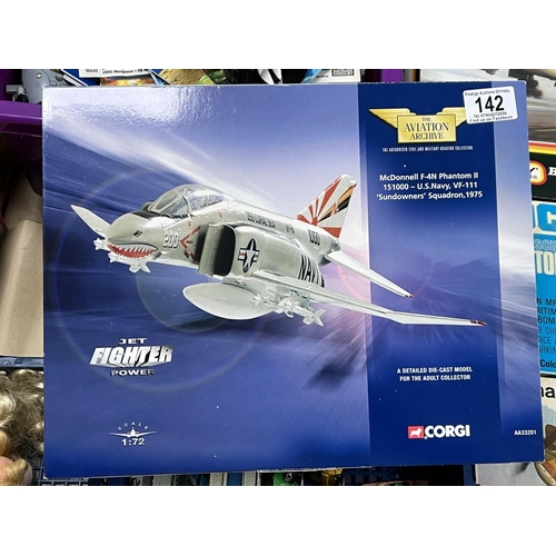 142 - CORGI AVIATION ARCHIVE JET FIGHTER POWER MCDONELL F-4N PHANTOM II