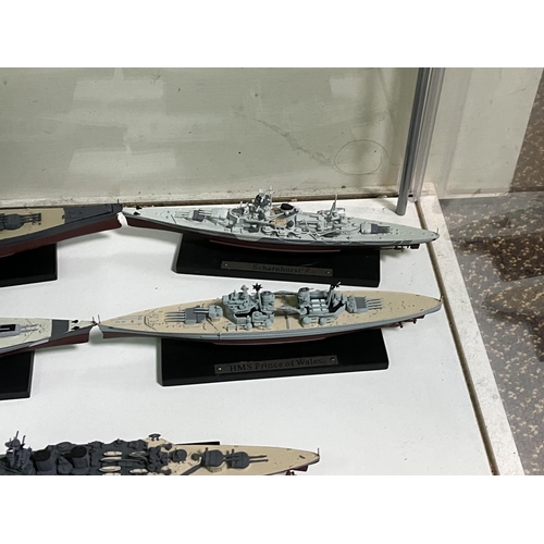 148 - 6 BATTLESHIPS INCLUDES DIECAST PLEASE SEE PICTURES FOR ACCURATE DESCRIPTION