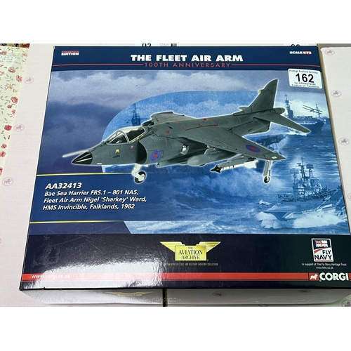 162 - CORGI AVIATION ARCHIVE BAE SEA HARRIER MISSING ROUND STAND