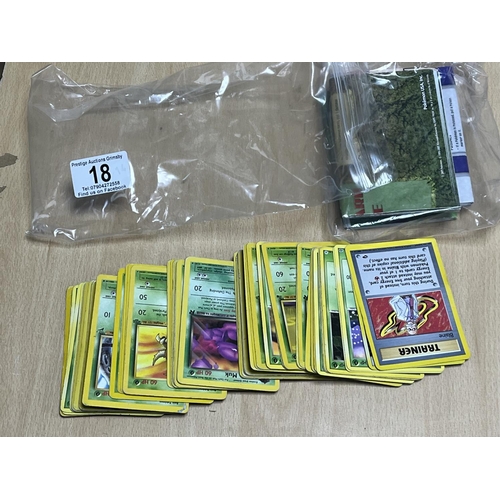 18 - BAG OF POKEMON CARDS