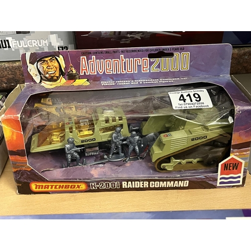 MATCHBOX ADVENTURE 2000, RAIDER COMMAND