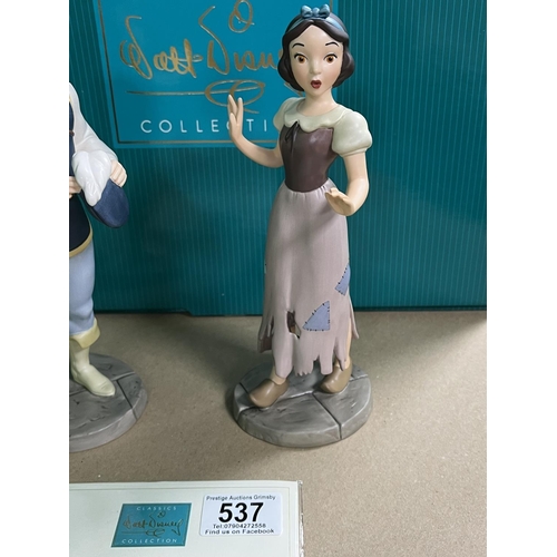 537 - DISNEY CLASSICS COLLECTION BOXED WITH COA I'M WISHING FOR THE ONE I LOVE SNOW WHITE & THE PRINCE FRO... 