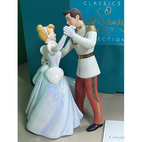 540 - DISNEY CLASSICS COLLECTION BOXED WITH COA CINDERELLA & PRINCE CHARMING SO THIS IS LOVE FROM CINDEREL... 