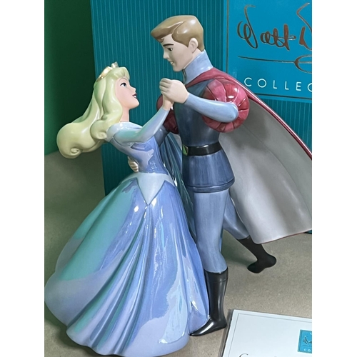 541 - DISNEY CLASSICS COLLECTION BOXED WITH COA A DANCE IN THE CLOUDS PRINCESS AURORA & PRINCE PHILLIP FRO... 