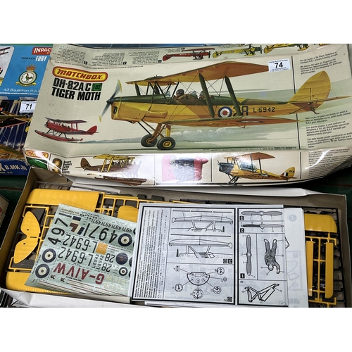 74 - MATCHBOX TIGER MOTH MODEL KIT