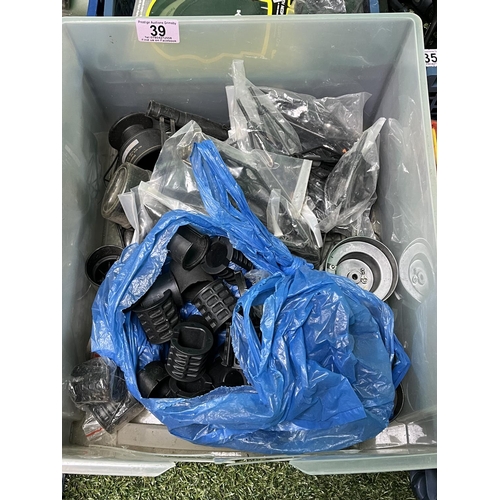 39 - BOX OF FISHING SPOOLS