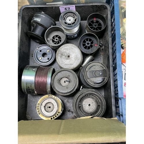 57 - TRAY OF SPOOLS