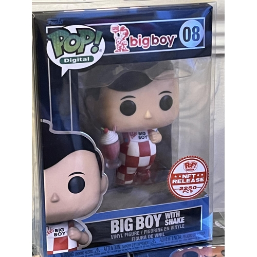 170 - FUNKO POP! DIGITAL BIG BOY 06,07,08 LTD EDITION NFT RELEASE: BIG BOY GRAIL 1 OF 999 MADE, BIG BOY WI... 