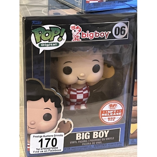 170 - FUNKO POP! DIGITAL BIG BOY 06,07,08 LTD EDITION NFT RELEASE: BIG BOY GRAIL 1 OF 999 MADE, BIG BOY WI... 