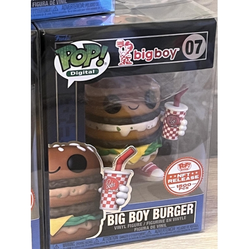 170 - FUNKO POP! DIGITAL BIG BOY 06,07,08 LTD EDITION NFT RELEASE: BIG BOY GRAIL 1 OF 999 MADE, BIG BOY WI... 