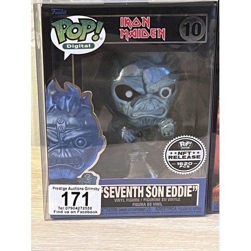 171 - FUNKO POP! DIGITAL IRON MAIDEN 10,11 LTD EDITION NFT RELEASE: FREDDY FUNKO ROYALTY 1 OF 2430, SEVENT... 