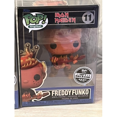 171 - FUNKO POP! DIGITAL IRON MAIDEN 10,11 LTD EDITION NFT RELEASE: FREDDY FUNKO ROYALTY 1 OF 2430, SEVENT... 