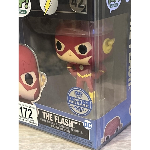 172 - FUNKO POP! DIGITAL LTD EDITION DC SERIES 2 THE FLASH REBIRTH 1 OF 2050 LEGENDARY EXTREMELY RARE ITEM... 