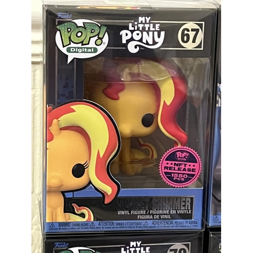 174 - FUNKO POP! DIGITAL MY LITTLE PONY NFT LTD EDITION RELEASE MINT IN BOXES NEVER OPENED NO’S 67, 68 69,... 