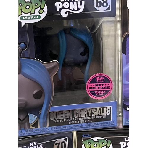 175 - FUNKO POP! DIGITAL MY LITTLE PONY NFT LTD EDITION RELEASE MINT IN BOXES NEVER OPENED NO’S 67, 68 69,... 