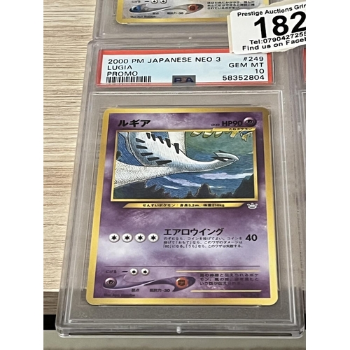 182 - 2000 P.M JAPANESE NEO 3 ENTEI PROMO PSA GRADED GEM MINT 10, 2000 P.M JAPANESE NEO 3 LUGIA PROMO PSA ... 