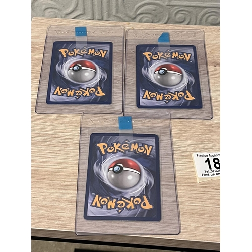 186 - POKÉMON BASE SET TOP 3 CHARIZARD, BLASTOISE & VENUSAUR UNGRADED GOOD-GREAT CONDITION (GRADING POTENT... 