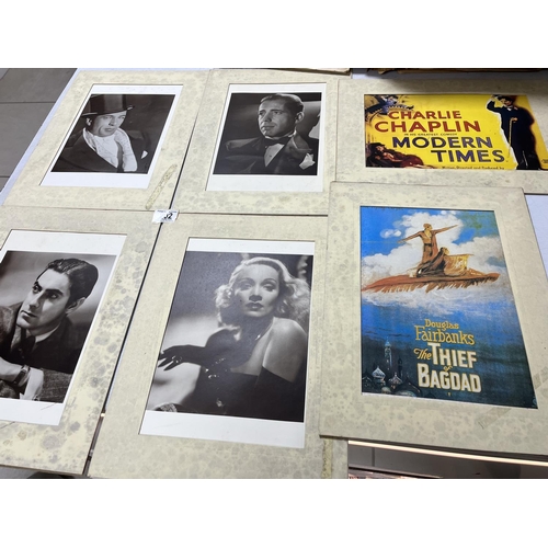 202 - 4X ORIGINAL CINEMA RECEPTION FRAMED MOVIES STAR PICS & 2 ORIGINAL FILM FRAMED ADVERTS