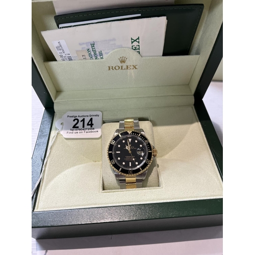 214 - ROLEX SUBMARINER 1000M/300M SUPERLATIVE CHRONOMETER ORIGINAL WRISTWATCH. IN VERY GOOD WORKING ORDER ... 