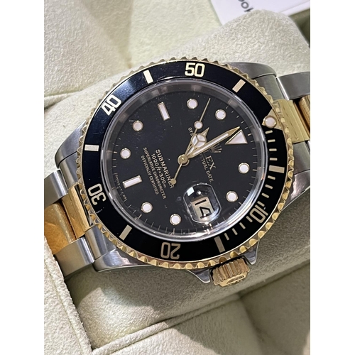 214 - ROLEX SUBMARINER 1000M/300M SUPERLATIVE CHRONOMETER ORIGINAL WRISTWATCH. IN VERY GOOD WORKING ORDER ... 