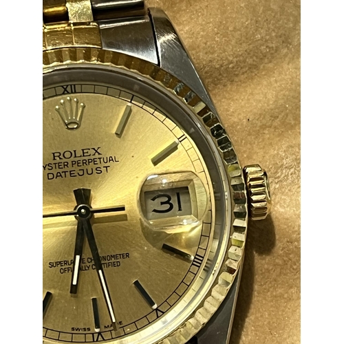 215 - VINTAGE ROLEX OYSTER PERPETUAL DATE THIS WRISTWATCH HAS BEEN WELL LOOKED AFTER WITH ALOT OF RECEIPTS... 