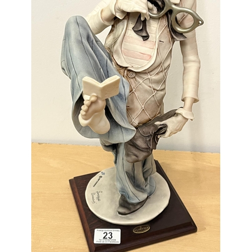 23 - THE LEARNED CLOWN 0398C 17.75” TALL