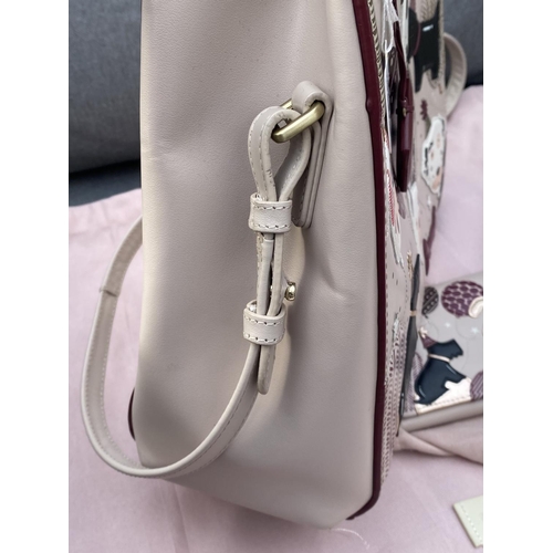 247 - GENUINE RADLEY 20TH ANNIVERSARY SIGNATURE MULTI-WAY BAG WITH DUST BAG & THE MATCHING 20TH ANNIVERSAR... 