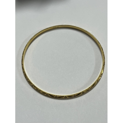 3 - 22CT GOLD INDIAN LOOK BANGLE 14.68 GRAMS