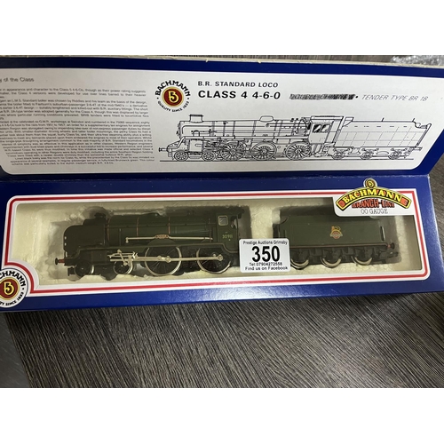 350 - BACHMANN OO GAUGE LOCO & TENDER 30911 DOVER