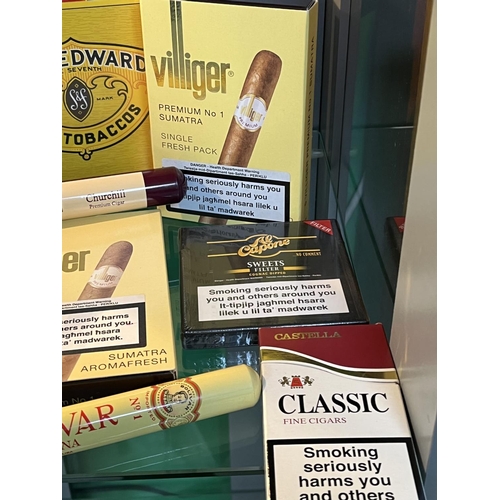 38 - SEALED BOX OF 50 KING EDWARD IMPORTED CIGARS, 19 VILLIGER PREMIUM NUMBER 1 CIGARS, 3 CASTELLA CLASSI... 