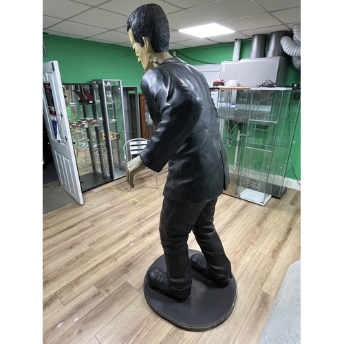 89 - GIANT FRANKENSTEIN EX FAIRGROUND HAUNTED HOUSE PIECE EITHER FIBREGLASS OR RESIN IT STADS A MASSIVE 6... 