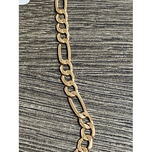 204 - 9CT GOLD FIGARO NECKLACE 20