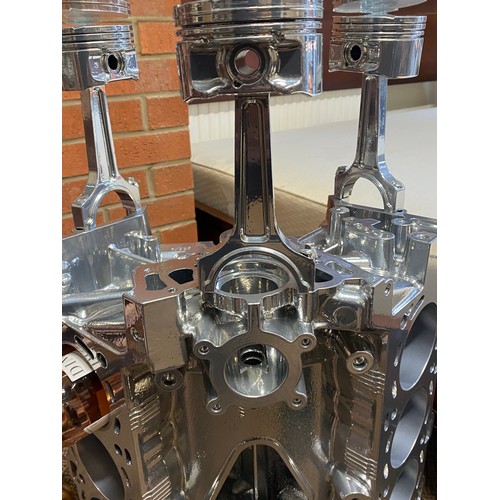 250 - ENGINE BLOCK WINE RACK TABLE MADE FROM A JAGUAR ENGINE BLOCK 31