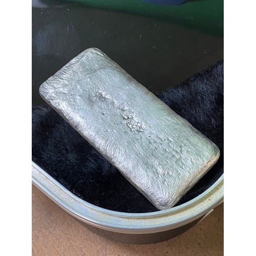 253 - ROUGH CAST STERLING SILVER INVESTMENT BAR 242GRAMS