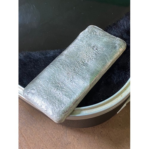 254 - ROUGH CAST STERLING SILVER INVESTMENT BAR 253 GRAMS