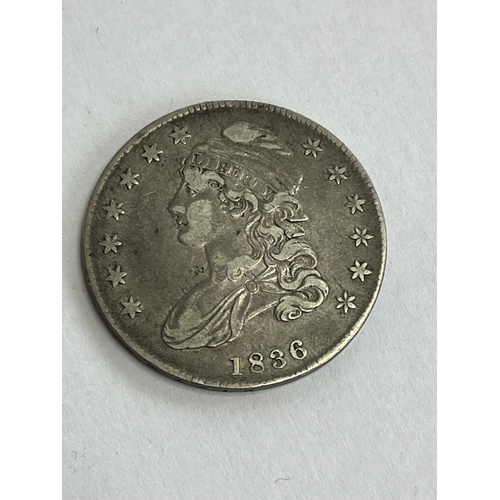 12 - 1836 SILVER HALF DOLLAR USA BUST