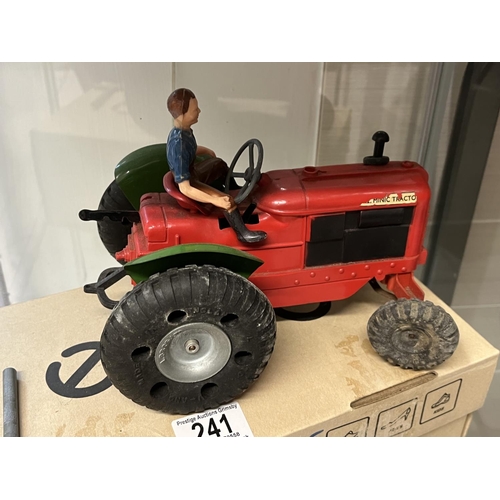 241 - TRIANG MIMIC TOYS WIND UP TRACTOR WITH KEY