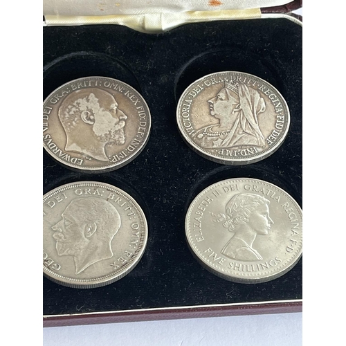 29 - STUNNING CROWN SET VERY GOOD GRADE COINS 1896, 1902, 1933, 1960, INCLUDING RARE 1933 EXAMPLE