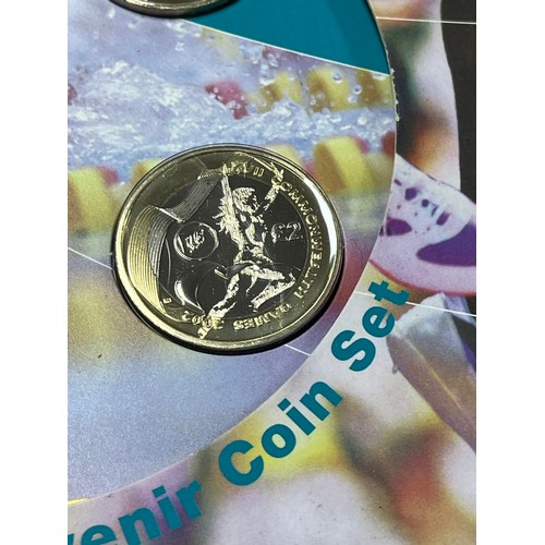 30 - 2002 ROYAL MINT MANCHESTER 2002 COMMONWEALTH GAMES MINT £2 COIN SET