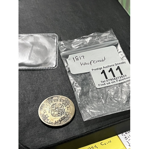 111 - 1817 HALF CROWN