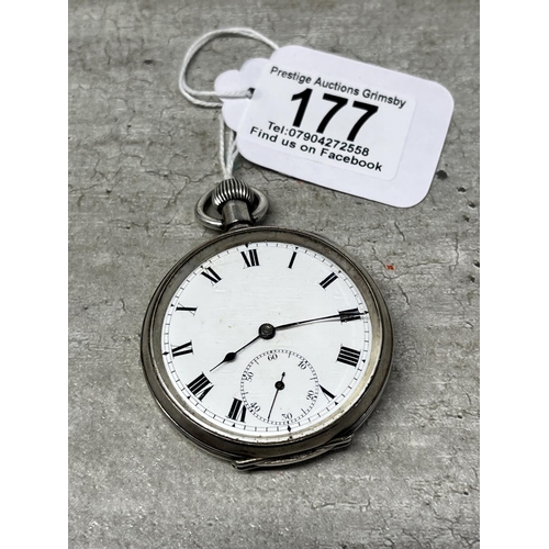 177 - STERLING SILVER POCKET WATCH