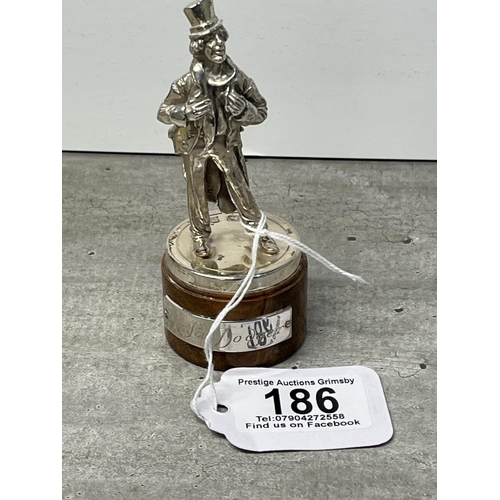 186 - STERLING SILVER ARTFUL DODGER WEIGHS 100G WITHOUT THE BASE