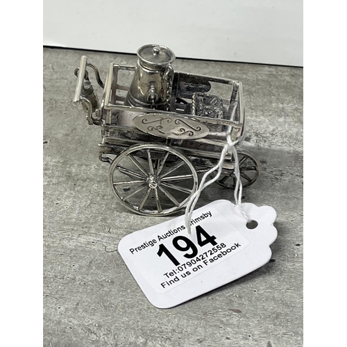 STERLING SILVER CART 97.88G