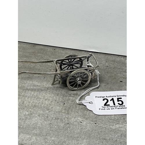 215 - STERLING SILVER CARRIAGE 38.64G