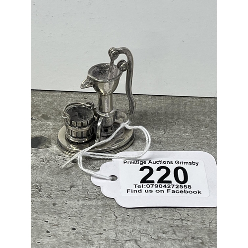 220 - STERLING SILVER WATER PUMP 31.61G