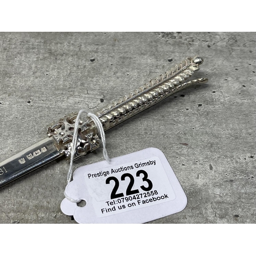 223 - STERLING SILVER LETTER OPENER 73G