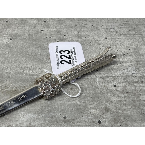 223 - STERLING SILVER LETTER OPENER 73G