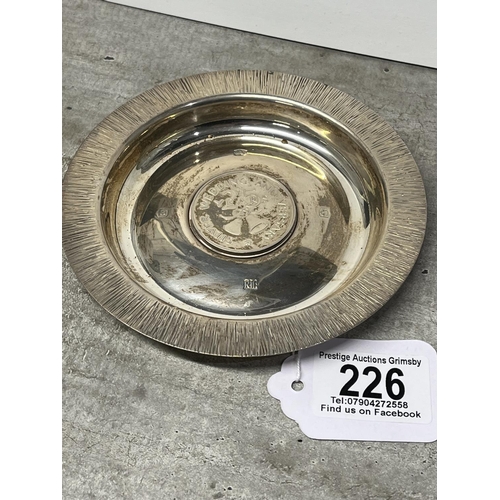 226 - SILVER WEDDING ANNIVERSARY STERLING SILVER PLATE 132G