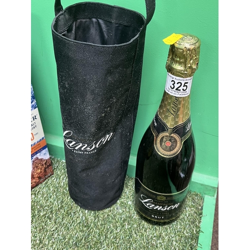 325 - BOTTLE OF LANCON BLACK LABEL CHAMPAGNE