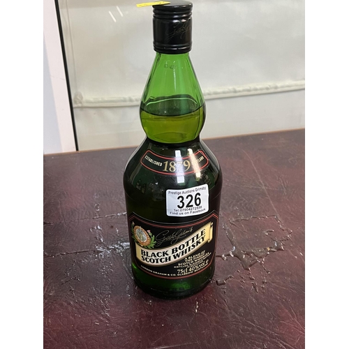 326 - 75CL BOTTLE OF BLACK BOTTLE SCOTCH WHISKEY